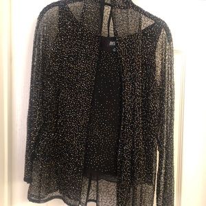 Beautiful Beaded Sweater Set / Papell Studio